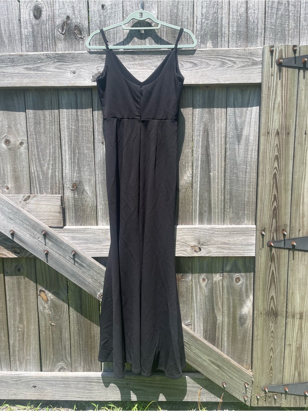 Lulu's Black V-Neck Spaghetti Strap Maxi Dress - Picture 7 of 10